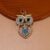 Mother and Baby Owl Pendant in 925 Sterling Silver