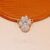 925 Sterling Silver Pave Dog Paw Print Pendant