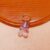 925 Sterling Silver Pink Gummy Bear Pendant