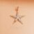 925 Sterling Silver Gold Plated Starfish Pearl Pendant