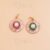 925 Sterling Silver Gold Plated Pink & Pearl Sunburst Pendant