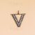 925 Sterling Silver Blackened Pearl Initial “V” Pendant