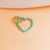 925 Sterling Silver Turquoise Open Heart Pendant