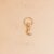 925 Sterling Silver Gold-Plated Dainty Crescent Moon Charm