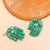 One Pcs Malachite Hamsa Hand 925 Sterling Silver Pendant