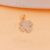 Gold Plated 925 Silver Pave Clover Pendant