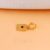 925 Sterling Silver Gold Plated Rectangular Tag Pendant with Accent
