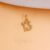 Lucky Number 13 Pendant in 14K Gold Plated Silver