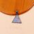 925 Sterling Silver Micro Pave diamond Triangle Charm Pendant