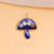 925 Sterling Silver Lapis Lazuli Multi-Gemstone Mushroom Charm Pendant