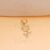 925 Sterling Silver Gold Plated Rose Flower Charm