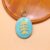 925 Sterling Silver Fish Bone Enamel Pendant