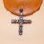Sterling Silver Diamond Cross Pendant