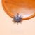 925 Sterling Silver Blue Sapphire Sunburst Pendant