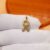 14K Gold Plated 925 Sterling Silver Awareness Ribbon Pendant