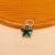 925 Sterling Silver Emerald Green Star Pendant