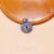 925 Sterling Silver Oxidized Evil Eye Coin Pendant