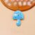 925 Sterling Silver Mushroom Enamel Pendant
