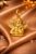 925 Sterling Silver Gold Plated Cherub Angel Pendant