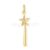 925 Sterling Silver Star Pendant with Diamond Accent | Gold Plated Shooting Star Charm