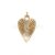 925 Sterling Silver Textured Heart Pendant with Natural Diamond – Radiant Sunburst Design
