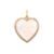 925 Sterling Silver Heart Pendant with Mother of Pearl & Natural Diamonds | Gold Plated Designer Jewelry