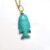 925 Sterling Silver Carved Fish Pendant with Turquoise Stone | Gold Plated Designer Jewelry