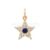 925 Sterling Silver Star Pendant with Blue Sapphire & Natural Diamonds | Gold Plated Celestial Jewelry