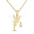 925 Sterling Silver Fairy Pendant with Pink Stone | Gold Plated Angel Charm (Chain Not Included)
