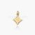 925 Sterling Silver Initial H Pendant | Gold Plated Minimal Letter Charm