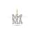 925 Sterling Silver “MAMA” Diamond Pendant | Gold Plated Letter Charm Gift