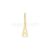 925 Sterling Silver Initial “A” Pendant | Gold Plated Minimal Alphabet Charm