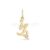 925 Sterling Silver Capricorn Zodiac Pendant with Natural Diamond | Gold Plated Capricorn Symbol Charm
