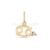 925 Sterling Silver Cancer Zodiac Pendant with Natural Diamond | Gold Plated Cancer Symbol Charm