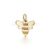 925 Sterling Silver Bee Pendant | Gold Plated Minimal Honey Bee Charm