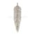 925 Sterling Silver Diamond Leaf Pendant – Statement Feather Design