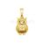 925 Sterling Silver Owl Pendant | Gold Plated Wisdom Owl Charm Pendant for Women & Men