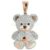 925 Sterling Silver Teddy Bear Diamond Pendant | Two Tone Gold & Silver Cute Bear Charm