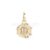 925 Sterling Silver Libra Zodiac Pendant with Diamond Accents | Gold Plated Astrology Charm