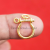 14k Gold Vermeil Handmade Shackle Lock Charms Holder Jewelry, Shackle Lock, Shackle Enhancer Lock Jewelry