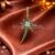 925 Sterling Silver Gold Plated Emerald Green and White North Star Pendant
