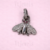 925 Sterling Silver Diamond Moth Pendant