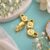 925 Sterling Silver Gold Heart Padlock Charms