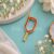 925 Sterling Silver Gold Pickleball Paddle Pendant